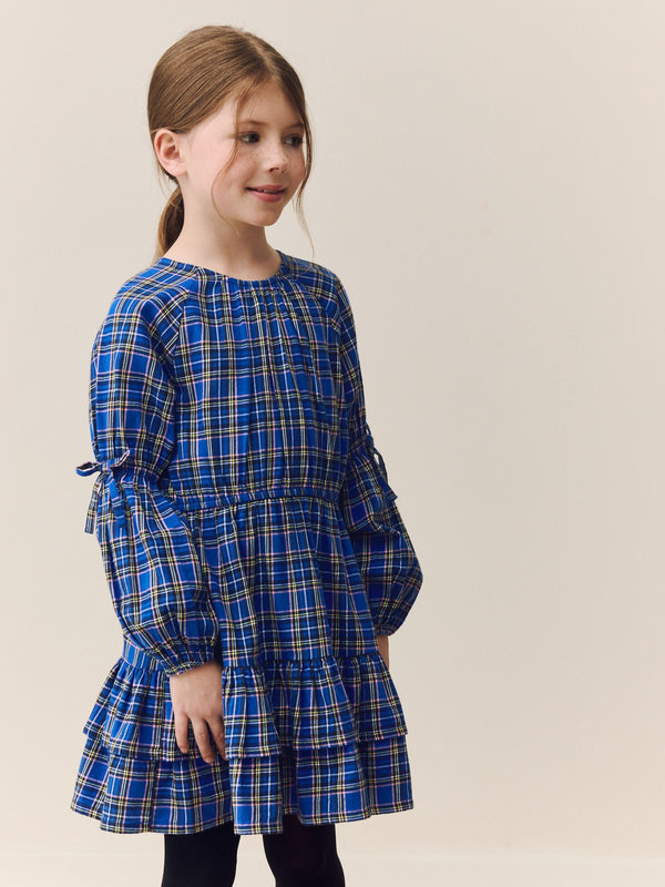 Blue Check Dress (3-16yrs)
