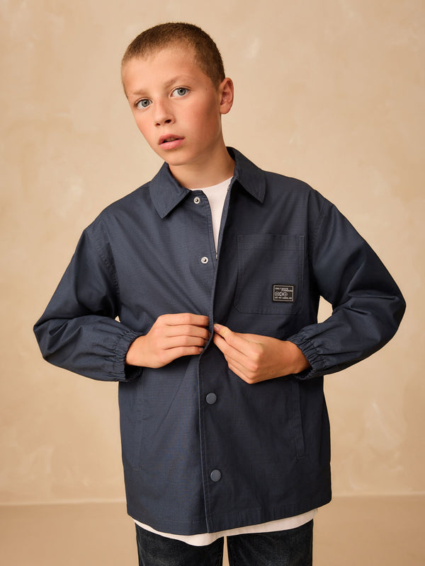 Navy Ripstop Overshirt (3-16yrs)