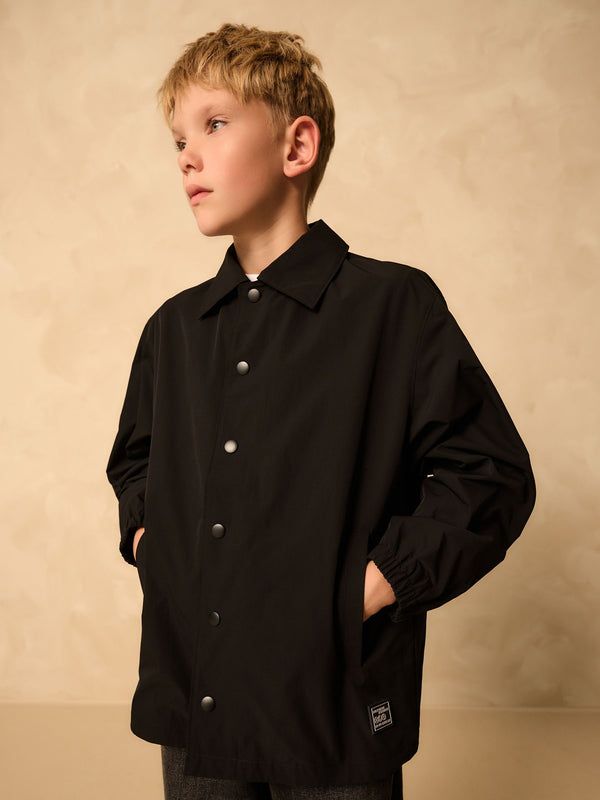 Black Popper Overshirt (3-16yrs)
