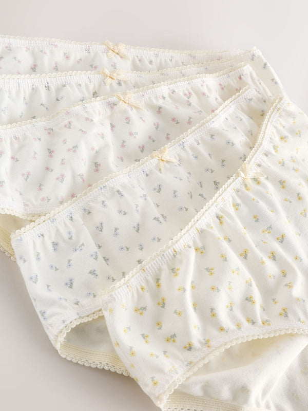 Ecru White Bikini Briefs 5 Pack (1.5-16yrs)
