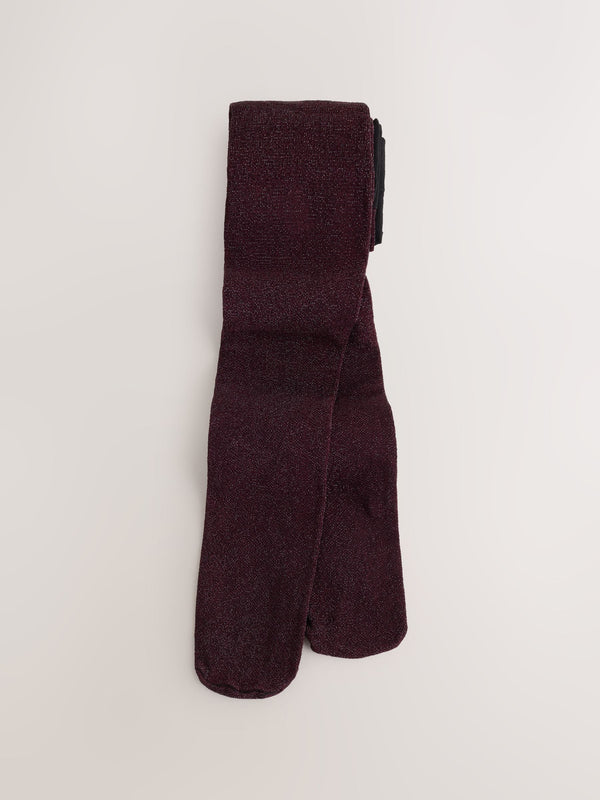 Burgundy Red Sparkle Tights