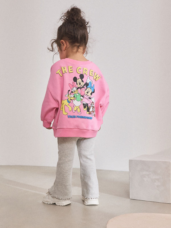 Pink Disney Mickey Mouse and Friends Long Sleeve Top and Flare Set (3mths-7yrs)