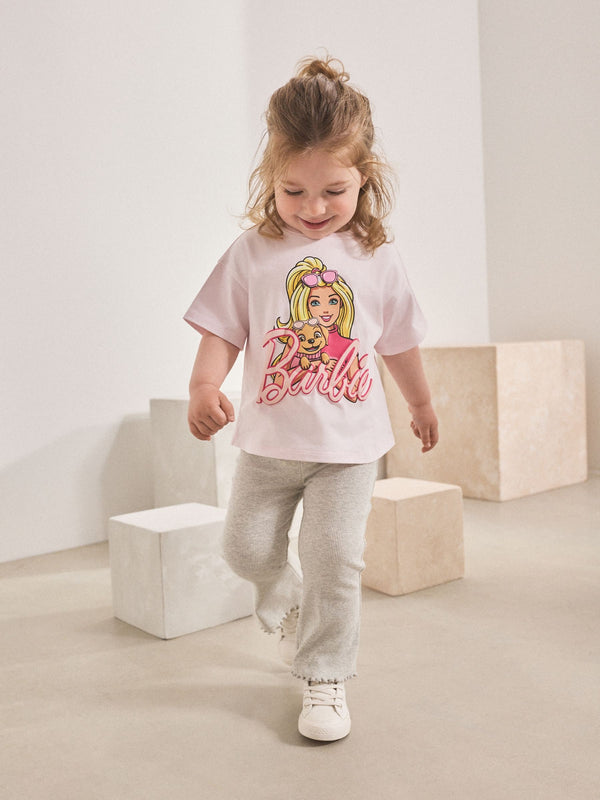 Pink Barbie Short Sleeve T-Shirt and Flare Set (3mths-7yrs)