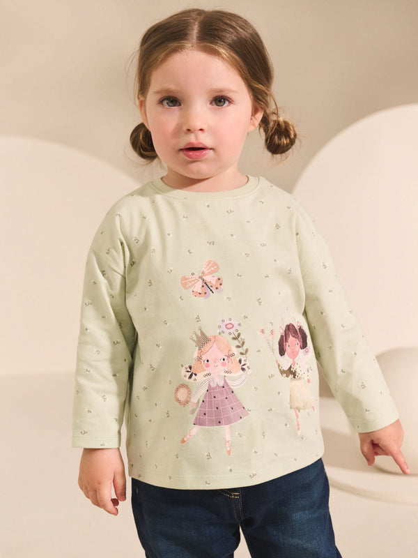 Green Fairy Long Sleeve T-Shirt (3mths-7yrs)