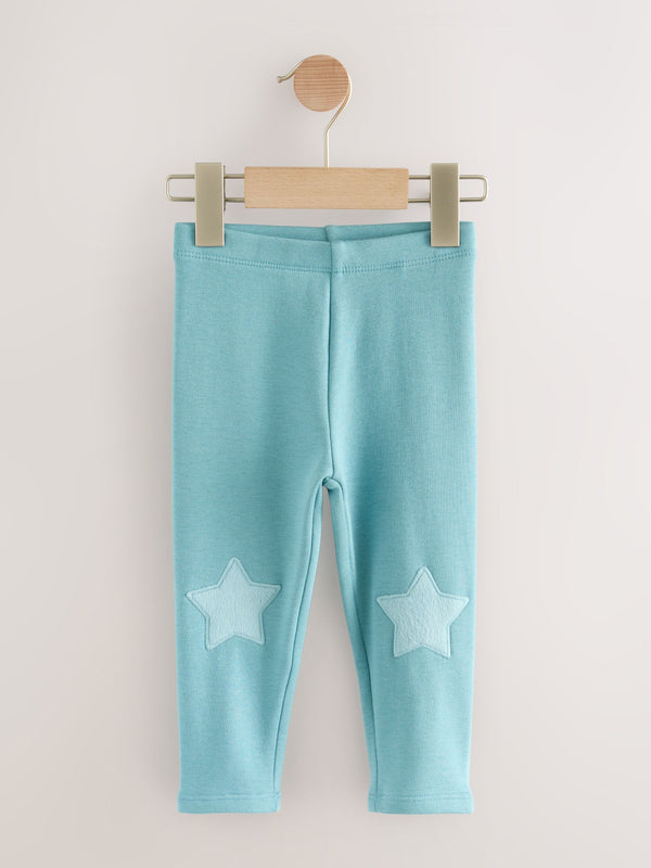 Blue Teal Cosy Leggings (3mths-7yrs)