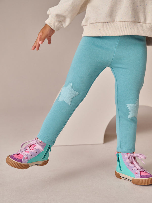 Blue Teal Cosy Leggings (3mths-7yrs)