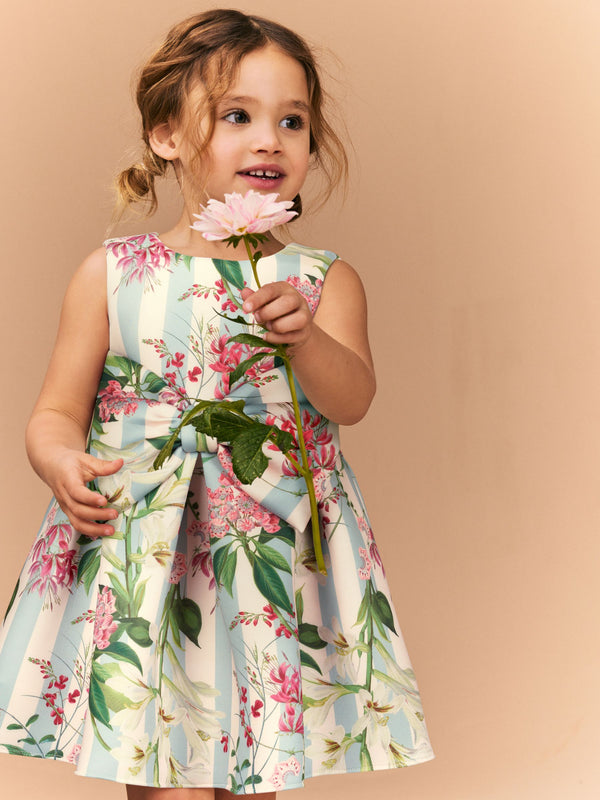 Green Kew Gardens Sleeveless Party Dress (3mths-7yrs)