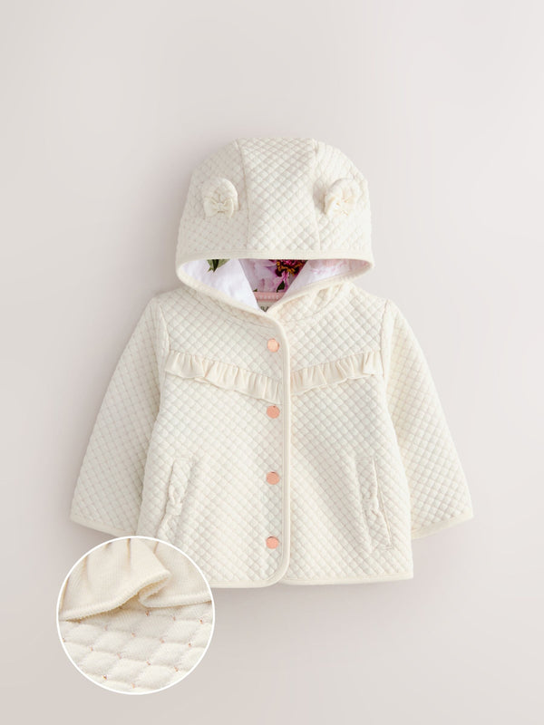 Baker by Ted Baker Lurex Quilted Hooded Jacket