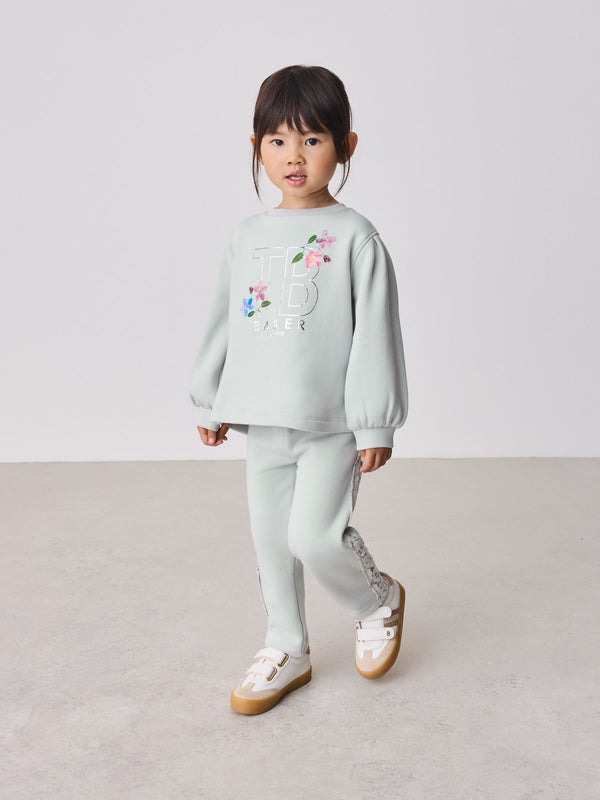 Baker by Ted Baker 2 Piece Lace Back Sweatshirt & Straight Leg Jogger Set