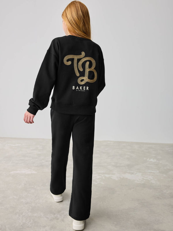 Baker by Ted Baker 2 Piece Varsity Sweater and Wide Leg Joggers Set