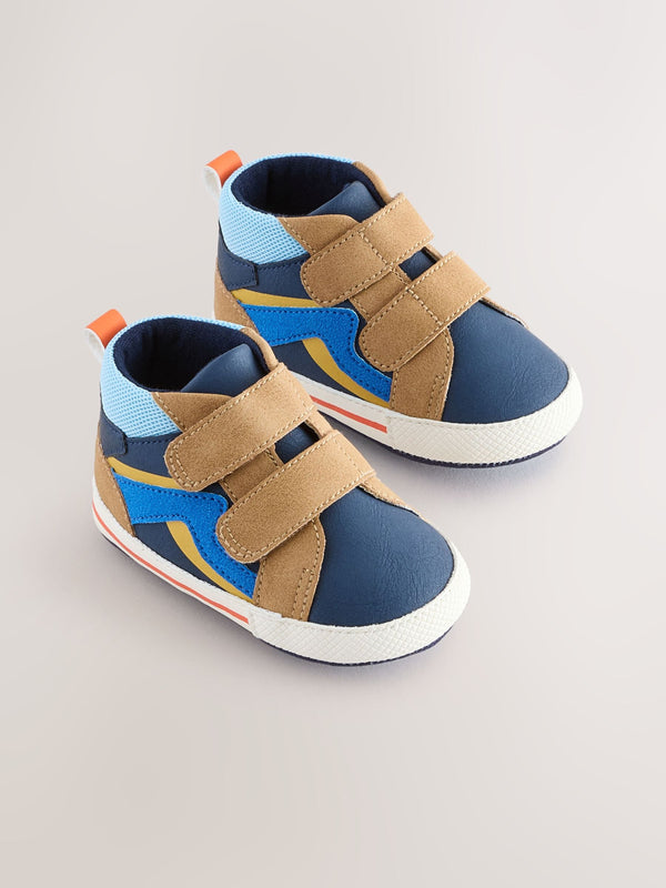 Blue Baby Touch Fastening Trainers (0-2mths)