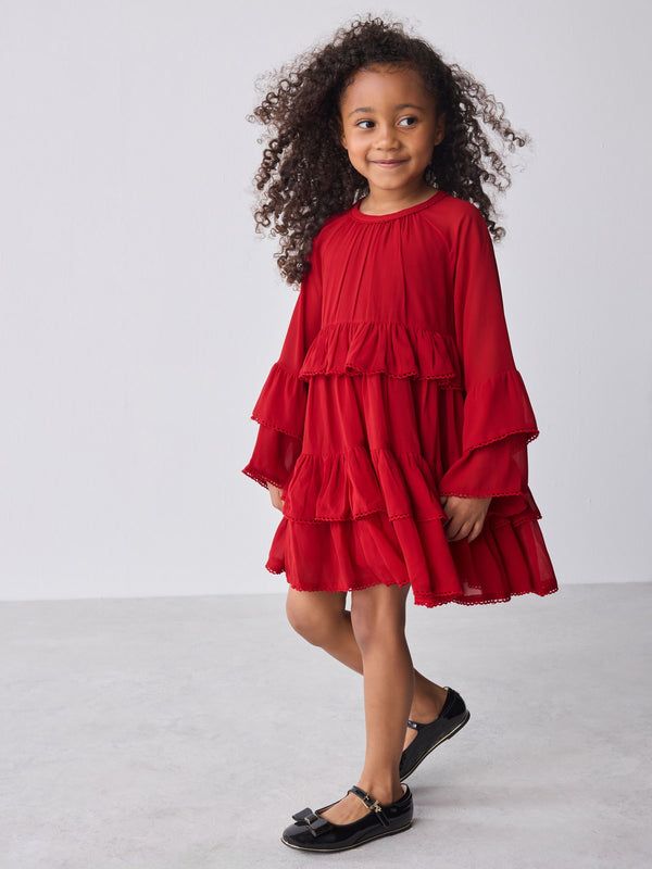 Baker by Ted Baker Tiered Chiffon Dress