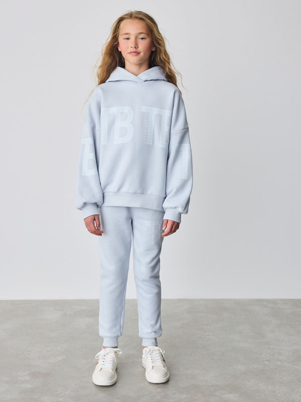 Baker by Ted Baker 2 Piece Blue Printed Hoodie and Jogger Set