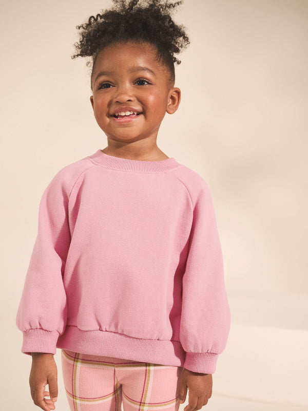 Rose Pink Crew Sweatshirt (3mths-7yrs)