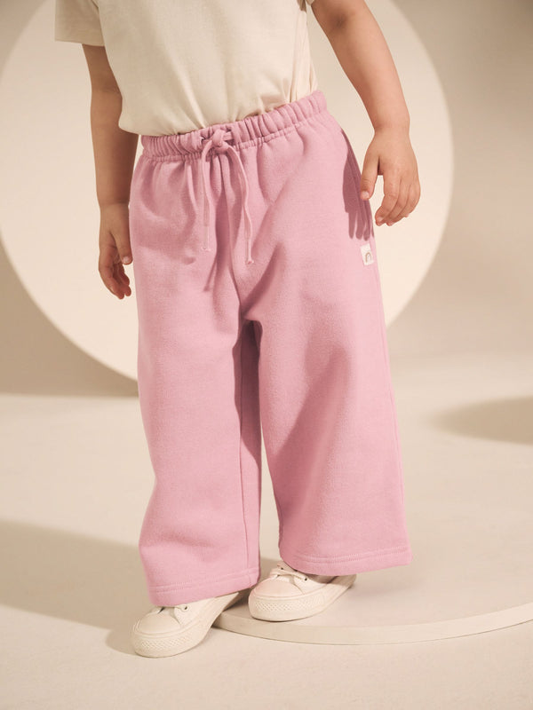 Rose Pink Wide Leg Sweat Joggers (3mths-7yrs)