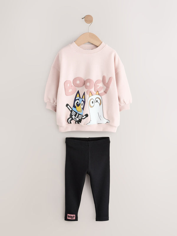 Pink Bluey Halloween Sweatshirt & Leggings Set (12mths-7yrs)