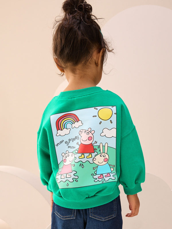 Green Peppa Pig Crew Neck Sweatshirt (3mths-7yrs)