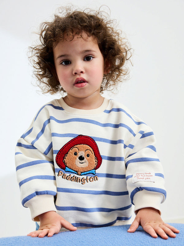 Paddington Bear Cream Stripe Sweatshirt (3mths-7yrs)