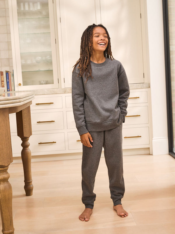 Grey Single Cosy Fleece Pyjamas (3-16yrs)