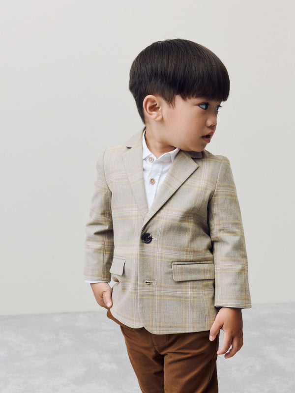 Brown Check Blazer (3mths-9yrs)