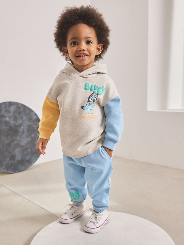 Ecru Marl Bluey Hoodie and Joggers Set (12mths-8yrs)