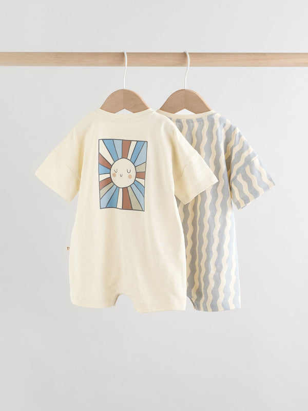 Minerals Striped 2pk Baby Romper