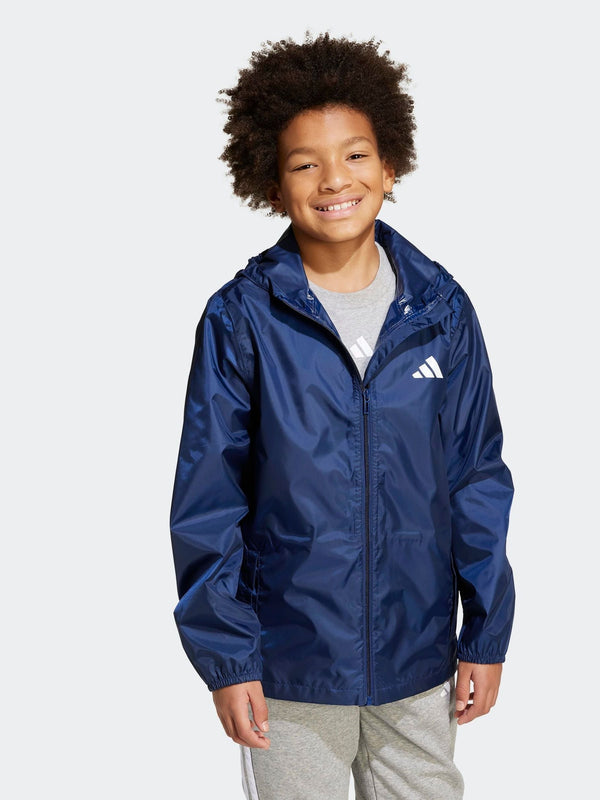 adidas Blue Waterproof Kids Rain Jacket