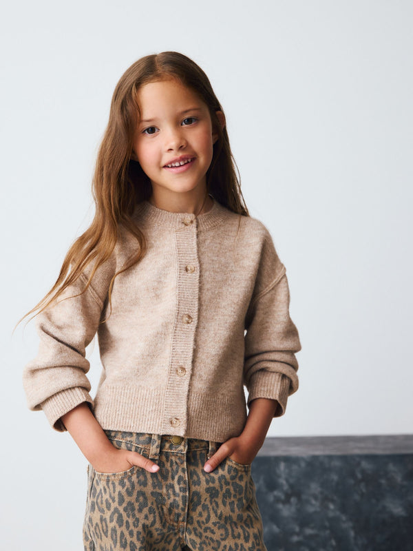Oatmeal Button Up Cardigan (3-16yrs)