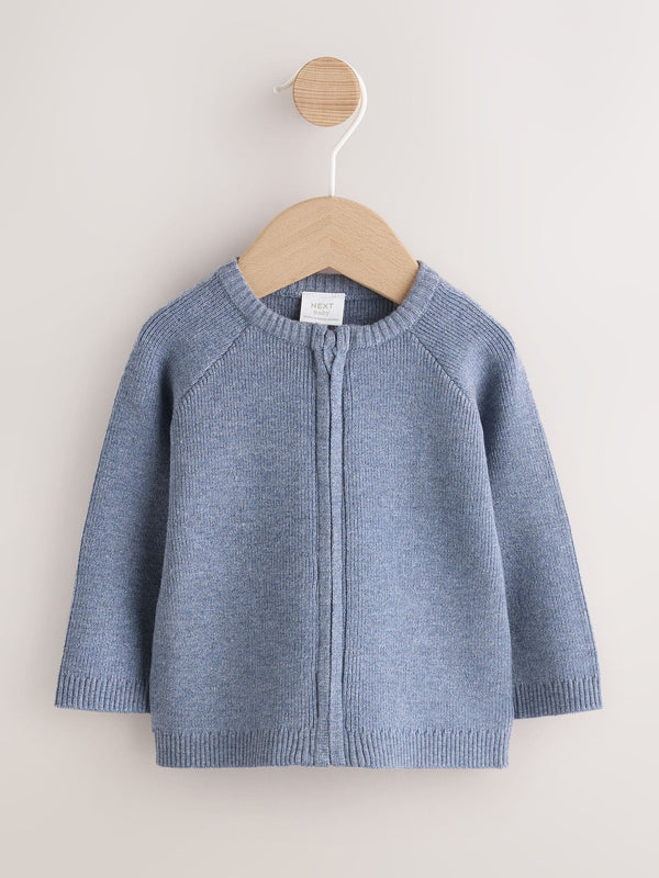 Blue Knitted Baby Cardigan (0mths-2yrs)