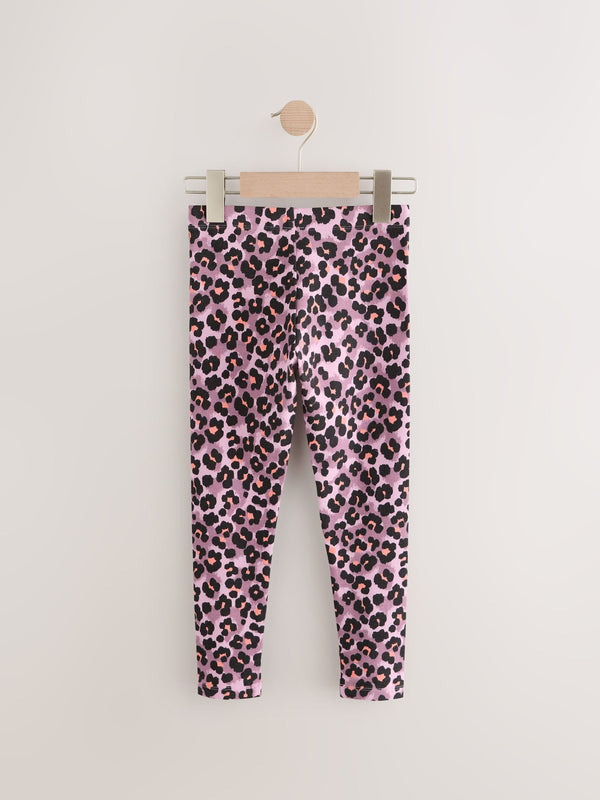 Lilac Purple Animal Print Leggings (3-16yrs)