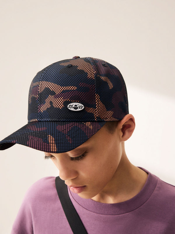Camouflage Mesh 100% Cotton Baseball Cap Hat (3-16yrs)