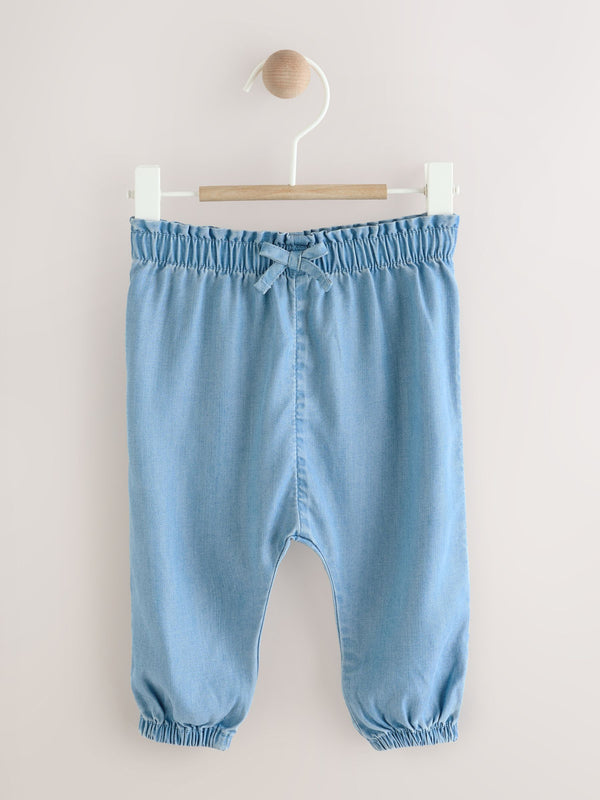 Blue Denim Tencel Baby Trousers (0mths-2yrs)