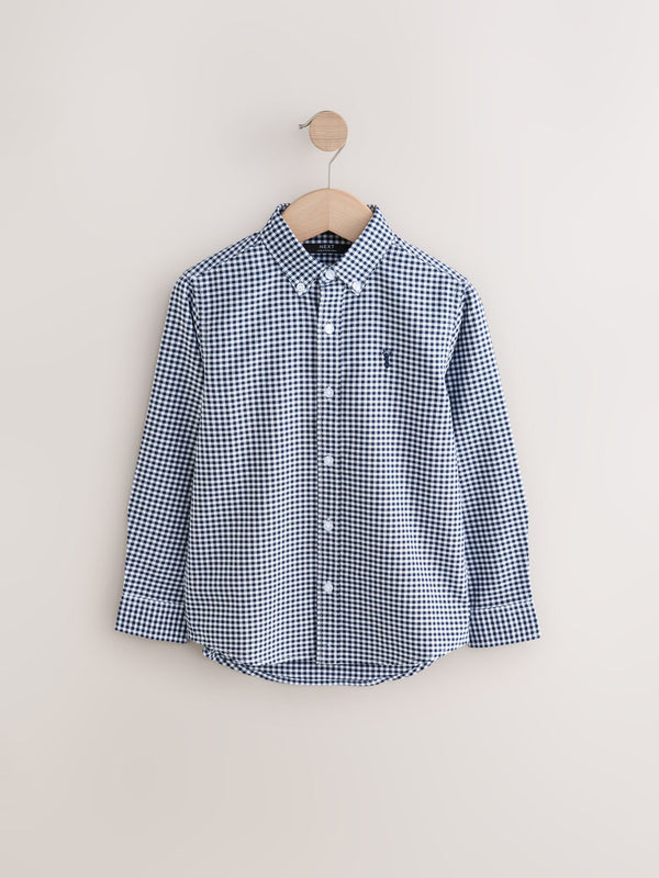 Gingham Check Single Oxford Shirt (3-16yrs)