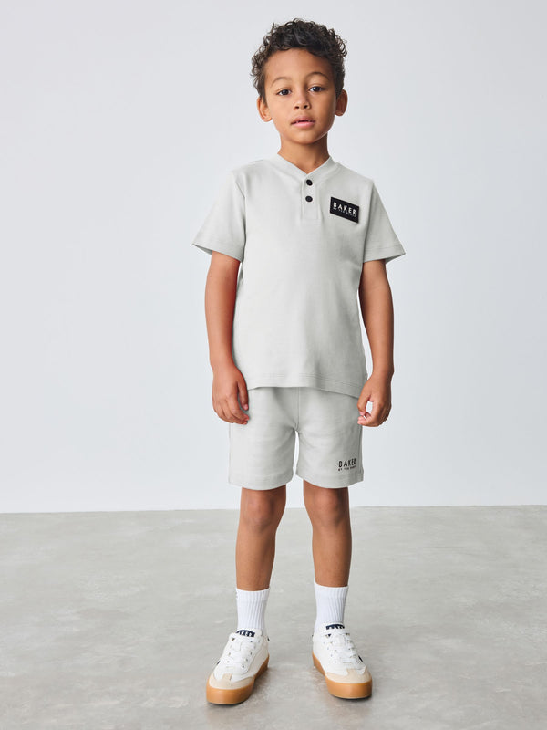 Baker by Ted Baker Varsity 100% Cotton T-Shirt and Shorts Set