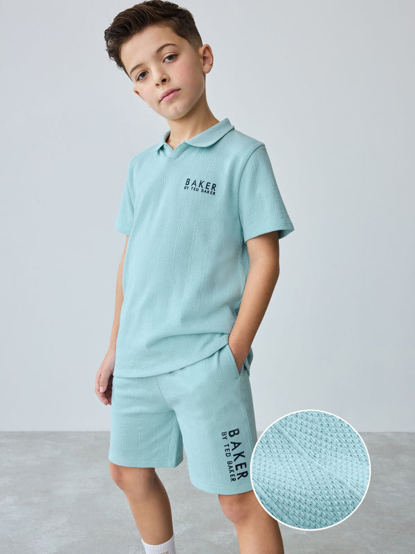 Baker by Ted Baker Textured Top and Shorts Set