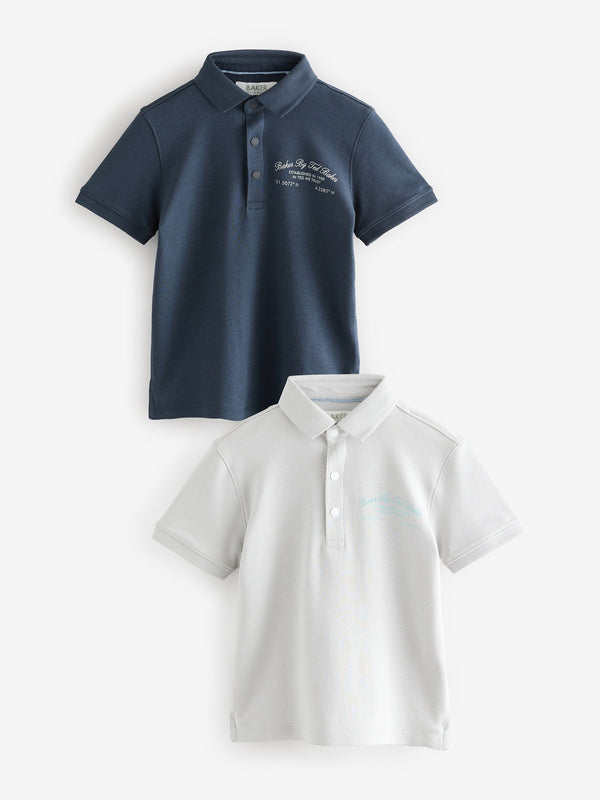 Baker by Ted Baker Back Print Polo Shirt