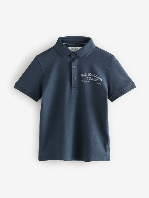 Baker by Ted Baker Back Print Polo Shirt