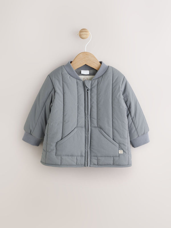 Charcoal Grey Baby Bomber Jacket