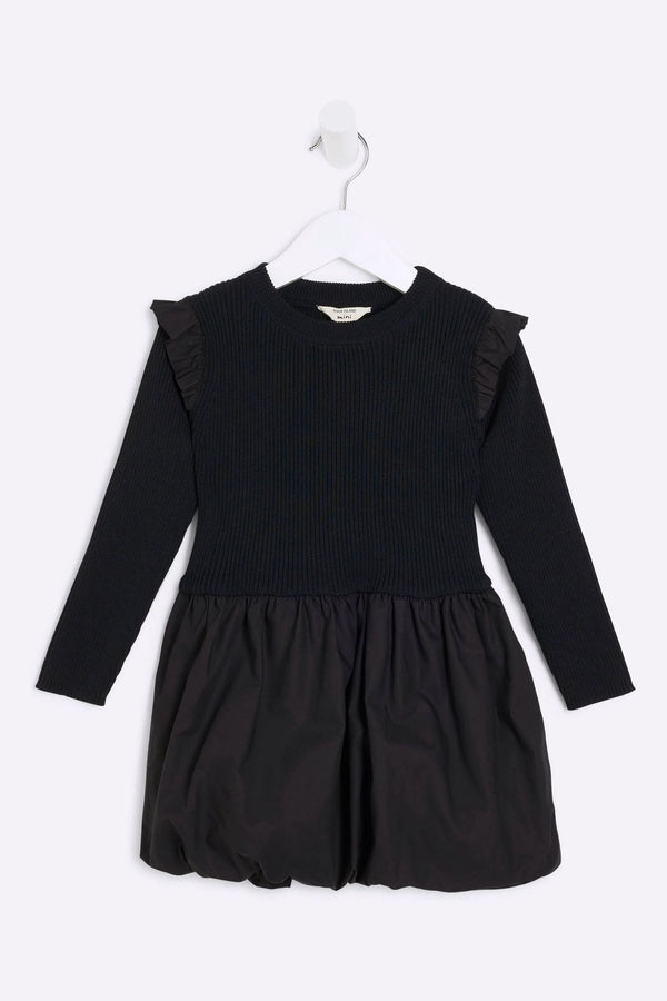 River Island Black Girls Puffball Dress