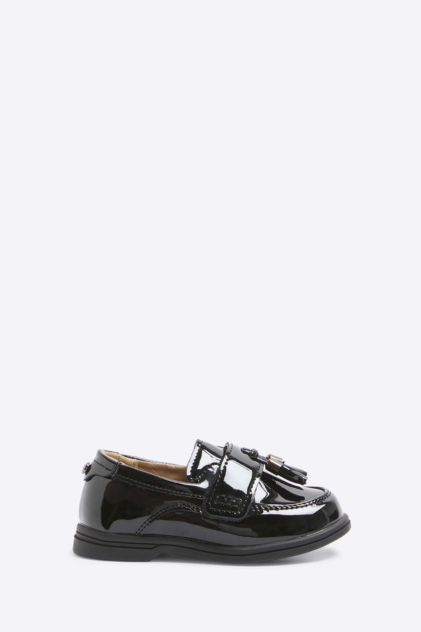 River Island Black Boys Patent Loafers