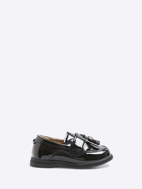River Island Black Patent Loafers