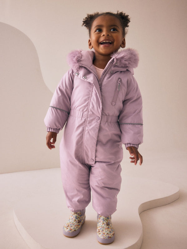 Pink Shower Resistant Snowsuit (3mths-7yrs)