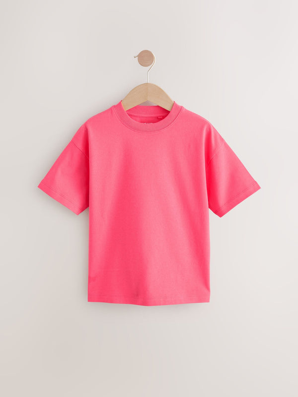 Soft Red Relaxed Fit Short Sleeve T-Shirt (3-16yrs)
