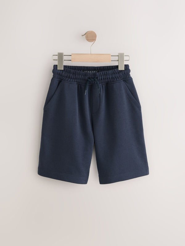 Blue Dark Navy Loose Fit Basic Shorts (3-16yrs)