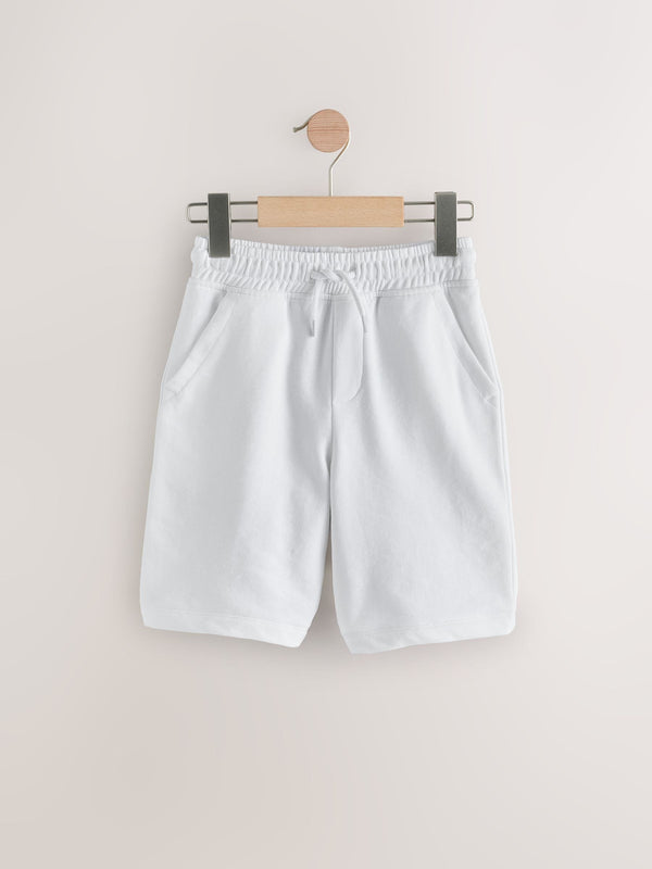 White Regular Fit Basic Shorts (3-16yrs)