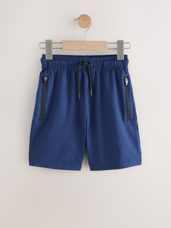 Navy Blue Light Weight Sports Shorts (3-16yrs)