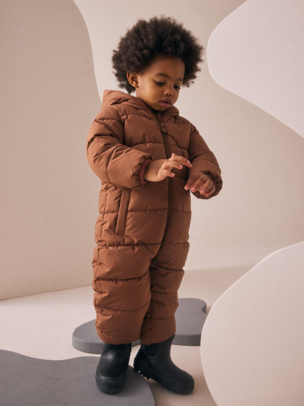 Brown Shower Resistant Snowsuit (3mths-7yrs)