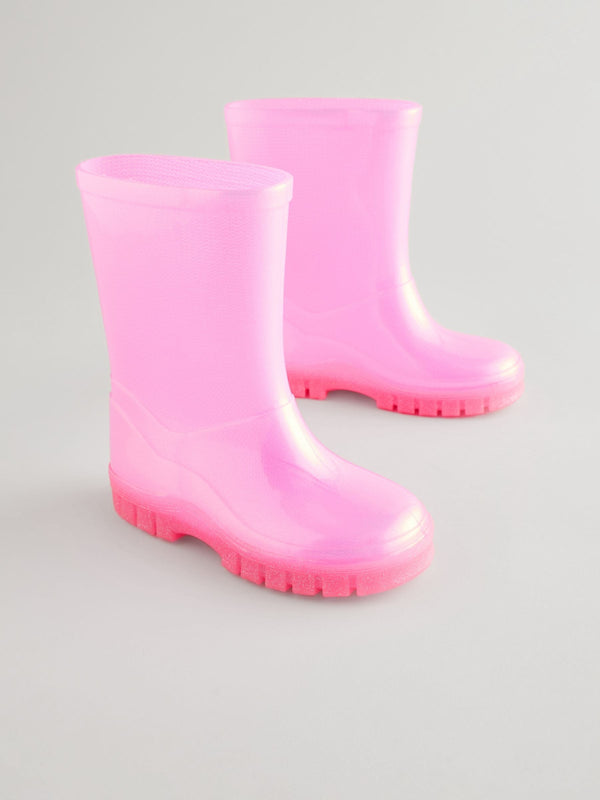 Pink Shimmer Glitter Wellies