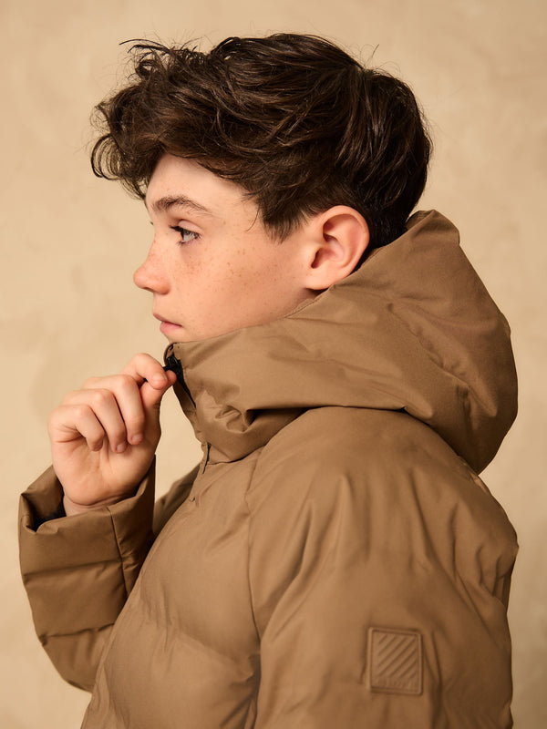 Neutral Waterproof Midweight Hooded Jacket (3-17yrs)