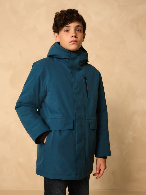 Cobalt Blue Waterproof Parka Coat (3-17yrs)